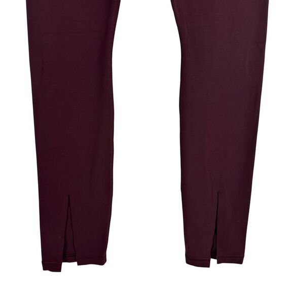Athleta Aura Split Pant In Powervita size Medium Burgundy - Picture 7 of 8